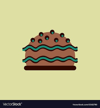 Cake vector image
