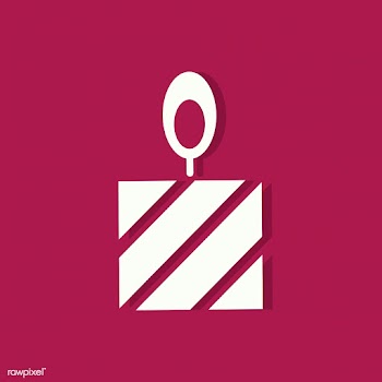 Cake with candle Valentines day icon | Free stock vector - 425038