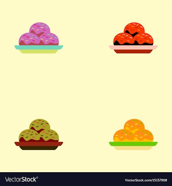 Cakes collection vector image