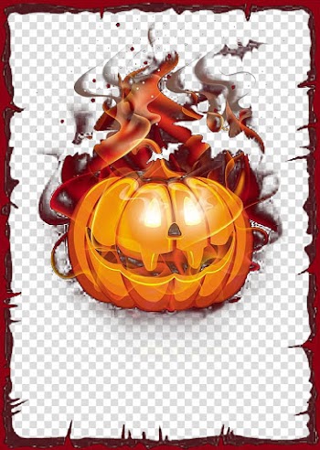 Calabaza Jack-o'-lantern Pumpkin Halloween, Painted pumpkin pattern transparent background PNG clipart
