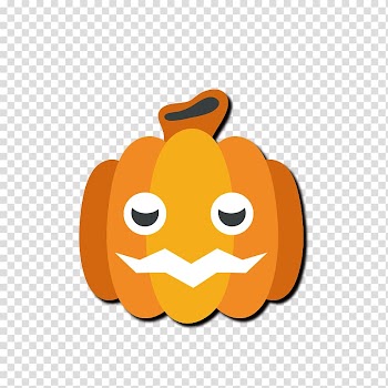Calabaza Jack-o'-lantern Pumpkin, Painted pumpkin autumn material transparent background PNG clipart