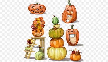 Calabaza Pumpkin Jack-o'-lantern - Vector pumpkin 
