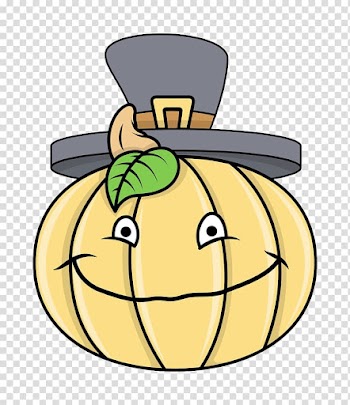 Calabaza Pumpkin Turkey , Wearing a hat pumpkin transparent background PNG clipart