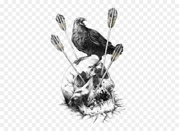 Calavera Carlsberg Fjord Human skull symbolism Illustration - crow 
