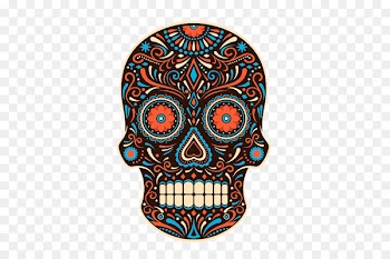 Calavera Child Drawing Skull Mandala - MAORI 
