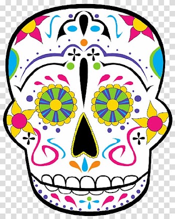 Calavera Day of the Dead , Halloween transparent background PNG clipart