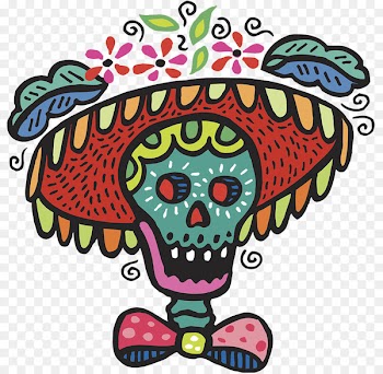 Calavera Day of the Dead Human skull symbolism Clip art - Halloween traditional pattern skull bones 