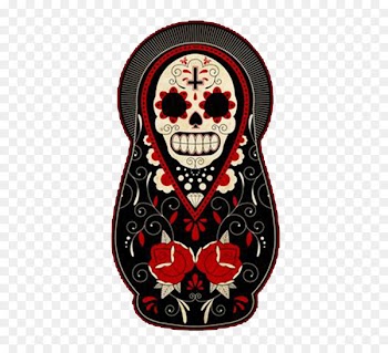 Calavera Day of the Dead Matryoshka doll Mexican cuisine Tattoo - Humanoid doll skull bones 