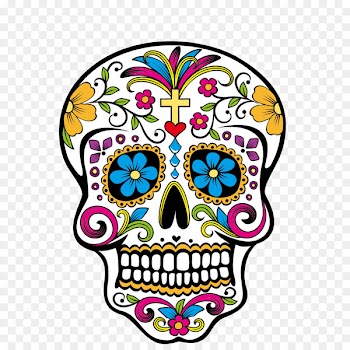 Calavera Day of the Dead Skull Clip art - Creative Ghost Festival 