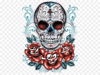 Calavera Day of the Dead T-shirt Skull Clothing - sugar skulls 