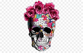 Calavera Flower Skull Rose Crown - Creative Skull 