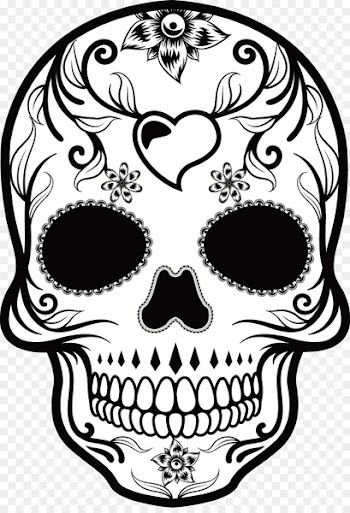 Calavera Mexican cuisine Skull Day of the Dead - Hand-painted pattern vector Skull 