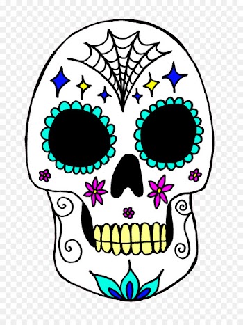 Calavera Skull Day of the Dead Art Costume - sugar skulls 