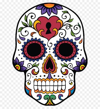 Calavera Skull Day of the Dead Sticker Mexican cuisine - skull 