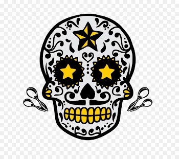 Calavera Skull Halloween Clip art - Halloween Skull 