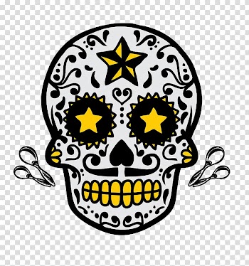 Calavera Skull Halloween , Halloween Skull transparent background PNG clipart