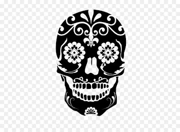 Calavera Stencil Jack-o'-lantern Day of the Dead Pattern - pumpkin 