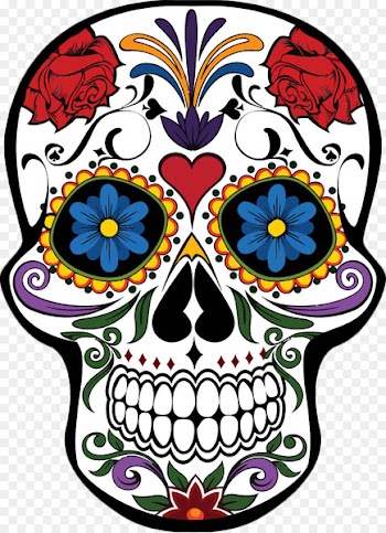 Calavera T-shirt Day of the Dead Skull Mexican cuisine - Vector Hand-painted mask 