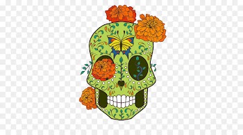 Calavera T-shirt Wedding invitation Day of the Dead Skull - Vector skull apparel printing 