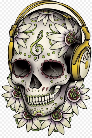 Calavera Tattoo Skull Day of the Dead Drawing - sugar skulls 