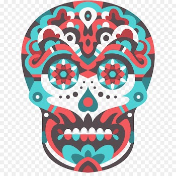 Calavera Visual arts Skull Clip art - Color Skull 