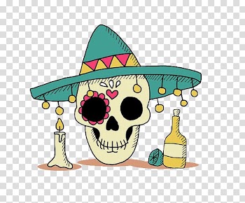 Calavera Web banner Euclidean Skull, Halloween transparent background PNG clipart