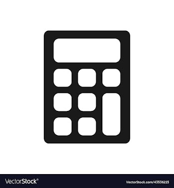 calculator icon in trendy flat style
