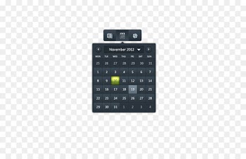 Calculator Numeric keypad - calendar 