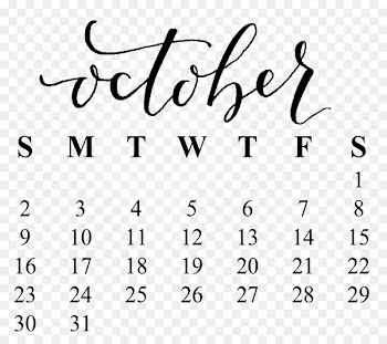 Calendar 0 October 1 - september 