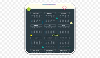 Calendar 0 - year 2018 year design 
