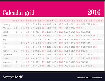  					Calendar 2016 Design Template vector image														