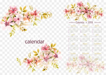 Calendar 2018 Lexus ES Time Template - Beautiful cherry decoration calendar template 