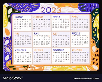 calendar 2023 calendar 2023 colorful monthly