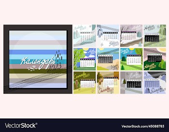 calendar 2023 colorful monthly calendar with