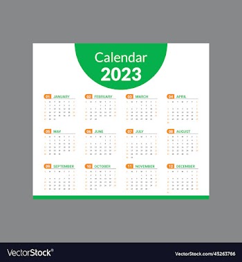 calendar 2023 corporate set design template