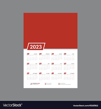 calendar 2023 corporate set design template