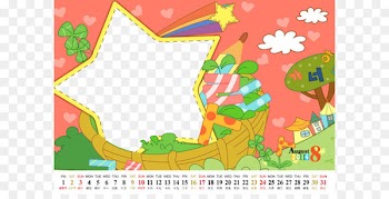 Calendar Cartoon Drawing Web template Child - Children's cartoon calendar template 