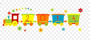 Calendar Child Stock photography Clip art - Cartoon flying train 