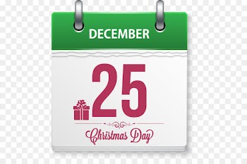 Calendar Christmas letters painted element 