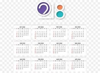 Calendar Computer file - Loose leaf effect 2018 calendar 