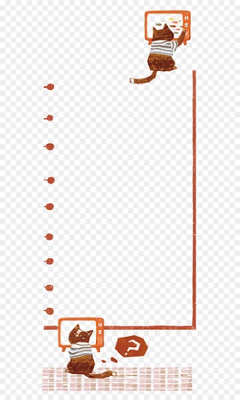 Calendar Computer file - Vector cat's borders 