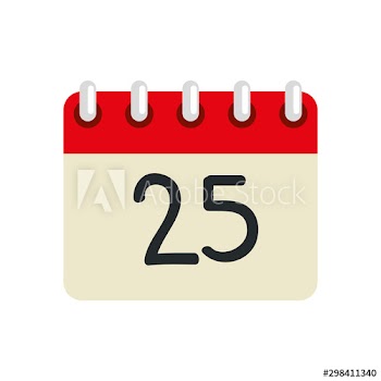 calendar date christmas design