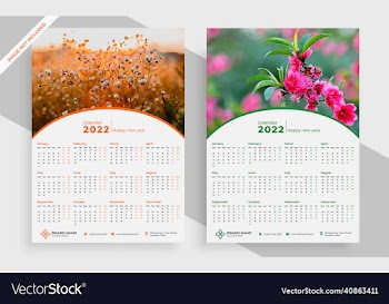calendar design template 2022