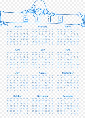calendar for 2019 printable with holidays for kids - others 