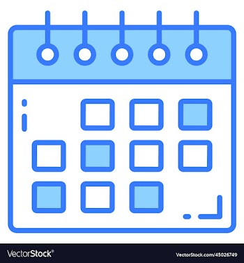calendar icon for graphic and web design
