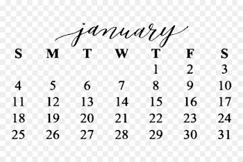 Calendar January Desk pad Clip art - calendar 