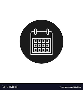 Calendar line icon outline vector image