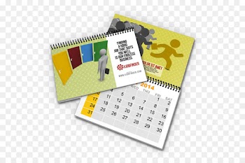 Calendar Mockup Coil binding Printing - design 