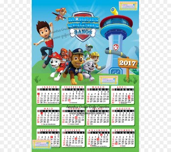 Calendar Paper Patrol Art - patrulha 