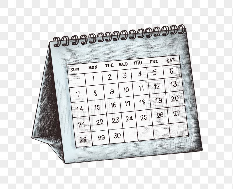 Calendar png business illustration sticker, | Free PNG - rawpixel